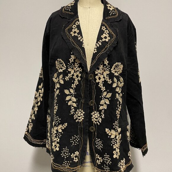 Boho Vintage Embroidered Jacket - Picture 1 of 9
